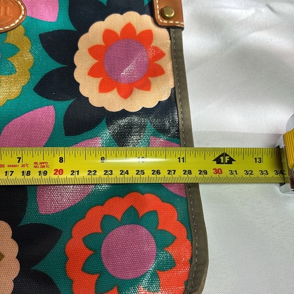 2/$30 Fossil Women's Floral Teal Crossbody Bag - Picture 9 of 12